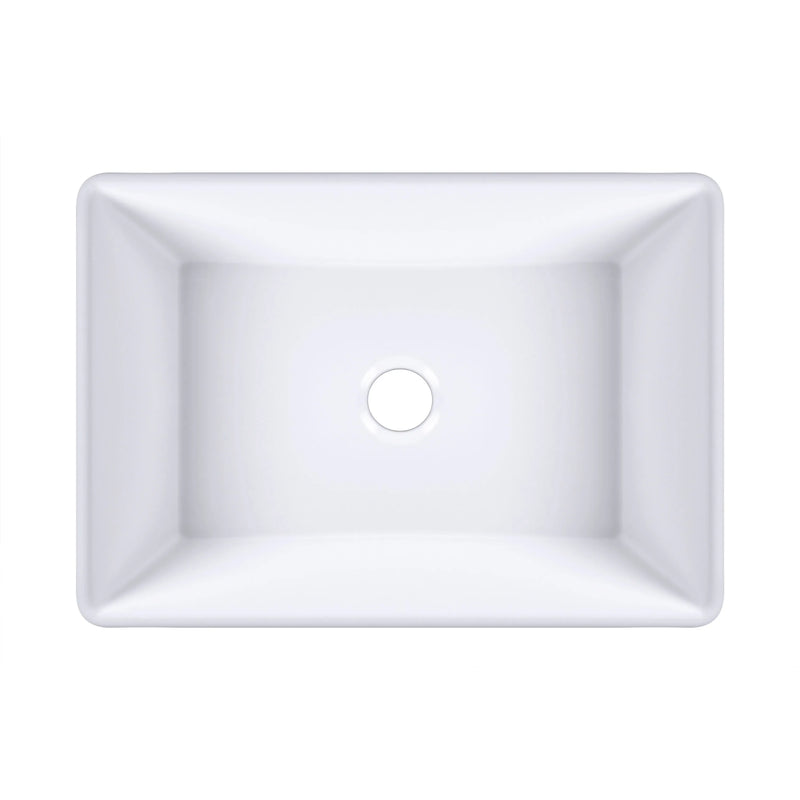 30 Inch Rectangular White Ceramic Farmhouse Kitchen Sink