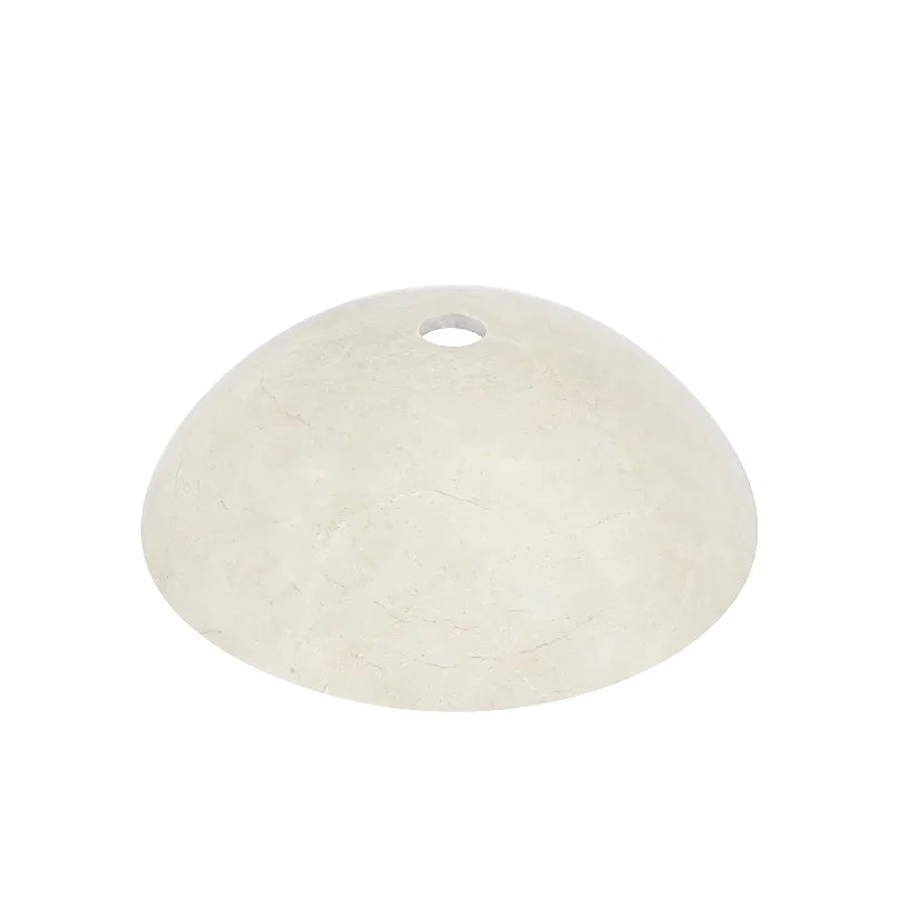 17 Inch round bowl Carrara white marble vessel sink showcasing elegant handcrafted design.