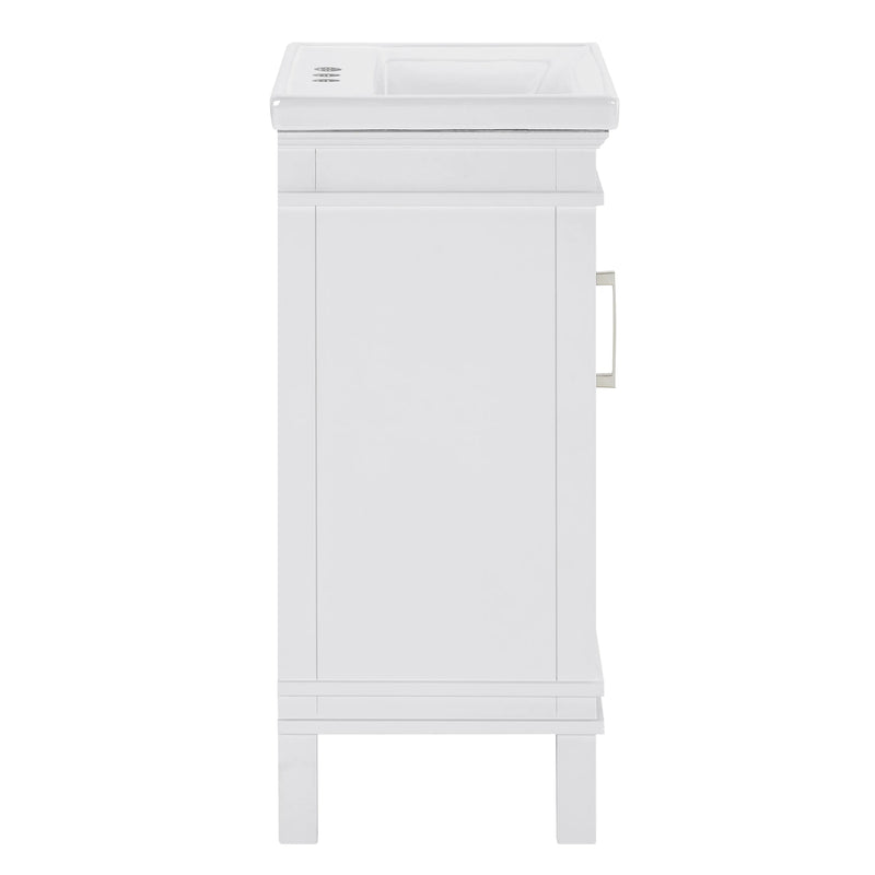 Elmington in Swan White Vanity 20" with Porcelain Top