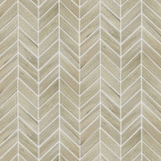 Wood Look Textured Chevron 11-in x 11-in Porcelain Mosaic Floor and Wall Tile( 12.6 sq. ft. /Box )