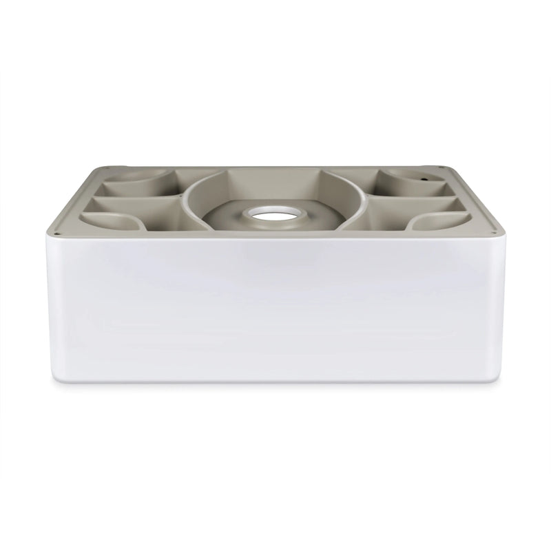 30 Inch Rectangular White Ceramic Farmhouse Kitchen Sink