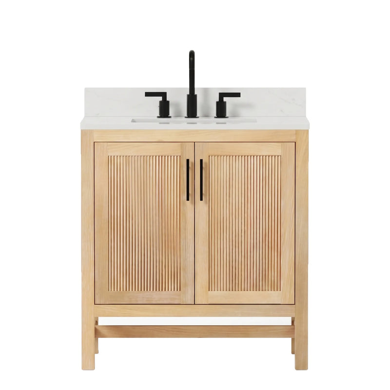 Blunt 30" Single Vanity with Pure White Quartz Top