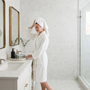 3-in Calacatta Hexagon 12-in x 10-in Polished Marble Mosaic Floor and Wall Tile( 4.15 sq. ft. /Box )