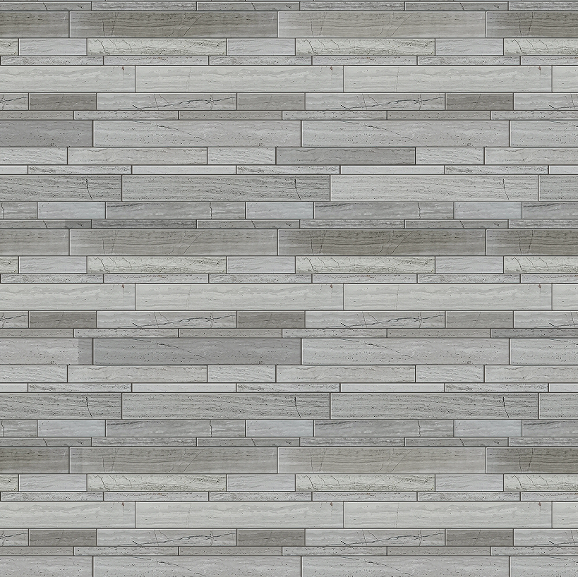 Wooden White Random Strip 13-in x 12-in Honed Marble Mosaic Wall Tile( 5.4 sq. ft. /Box )