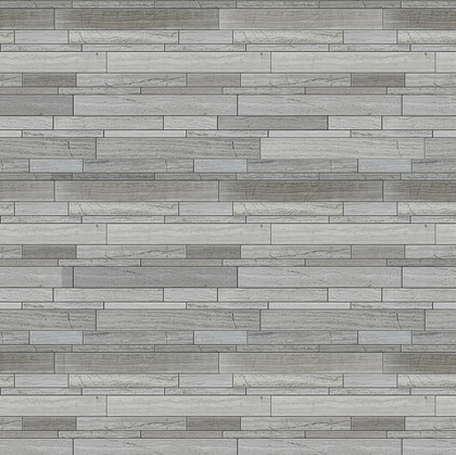 Wooden White Random Strip 13-in x 12-in Honed Marble Mosaic Wall Tile( 5.4 sq. ft. /Box )