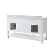 1.0 Manhattan 60" Vanity With Carrara Marble Top