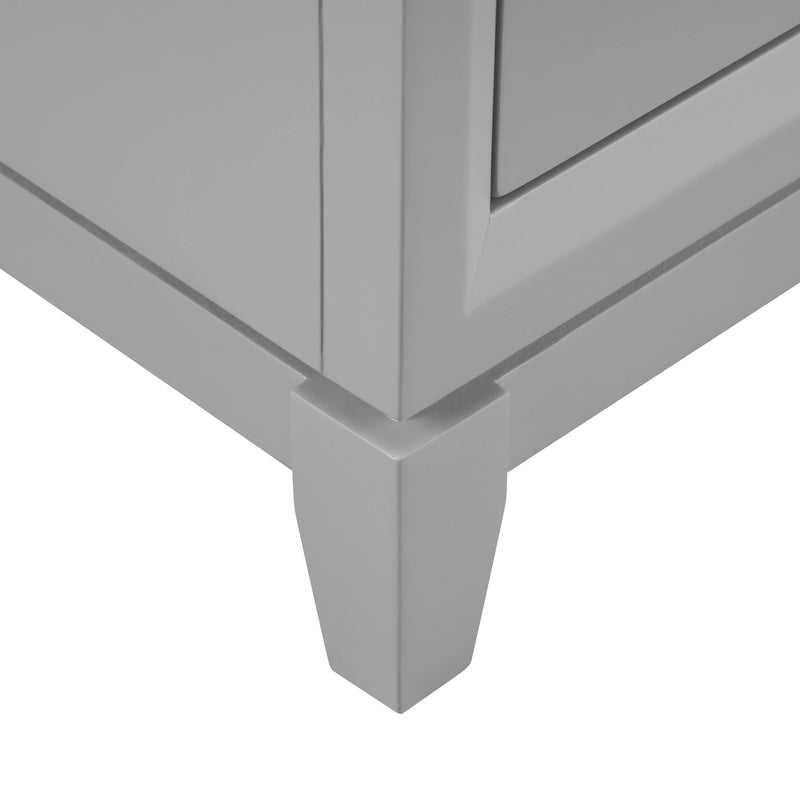 Luton 48"  Single Vanity in Gray with Snow White Quartz Top