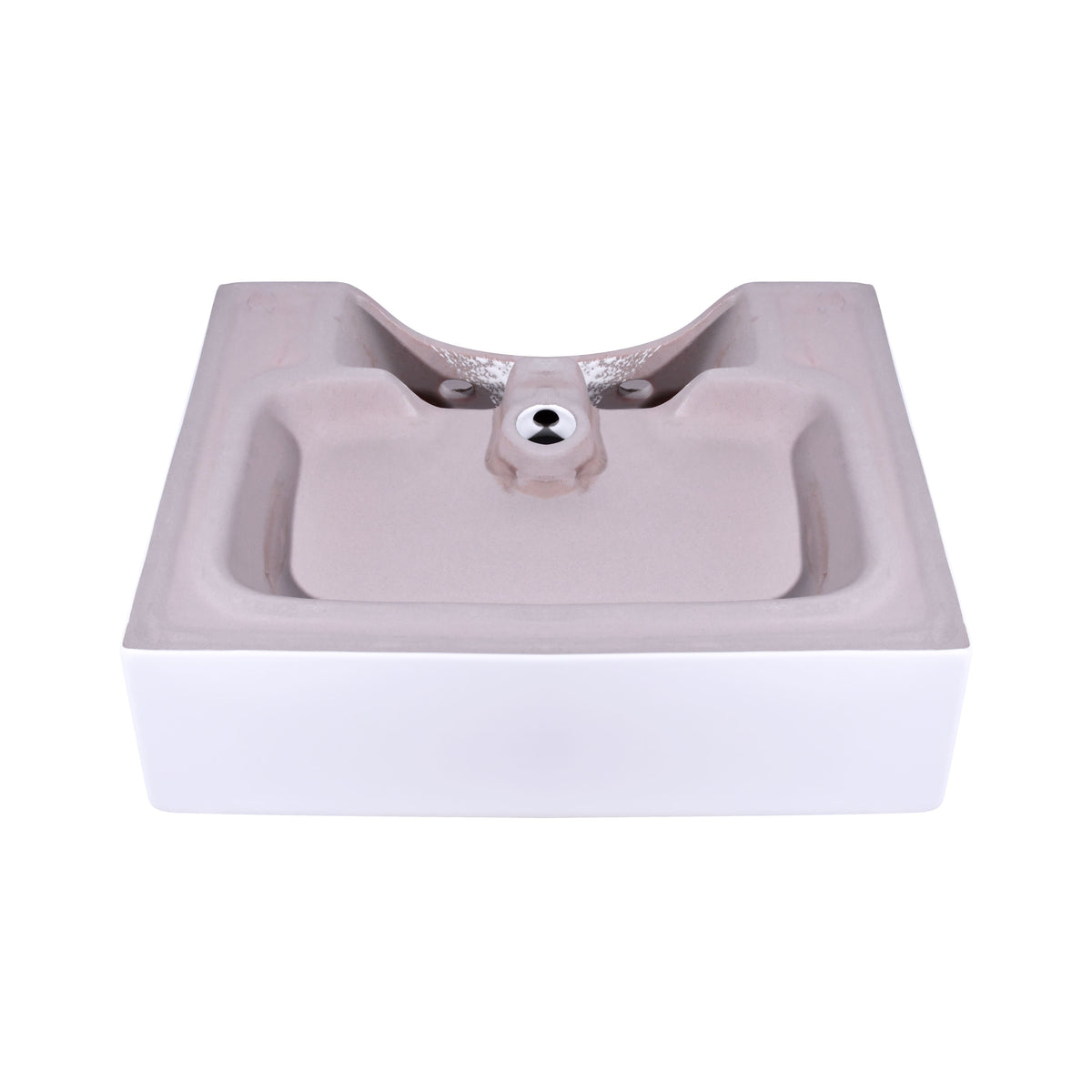 21 Inch Rectangular Modern White Ceramic Bathroom Vessel Sink with Overflow, showcasing a sleek and elegant design.
