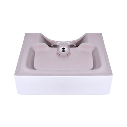 21 Inch Rectangular Modern White Ceramic Bathroom Vessel Sink with Overflow, showcasing a sleek and elegant design.