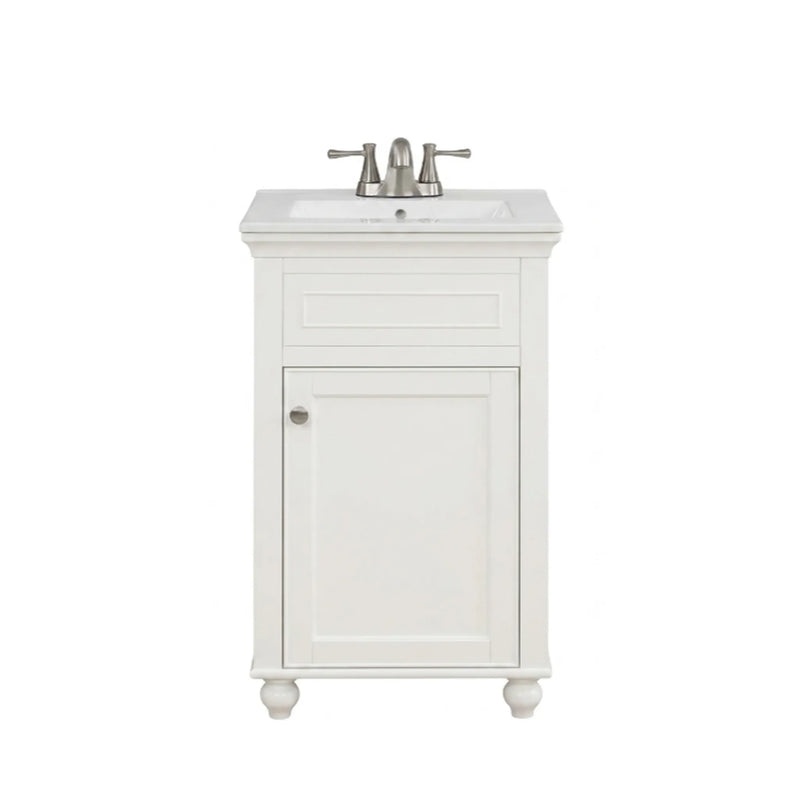 Mini 20" Single Vanity With Porcelain Top