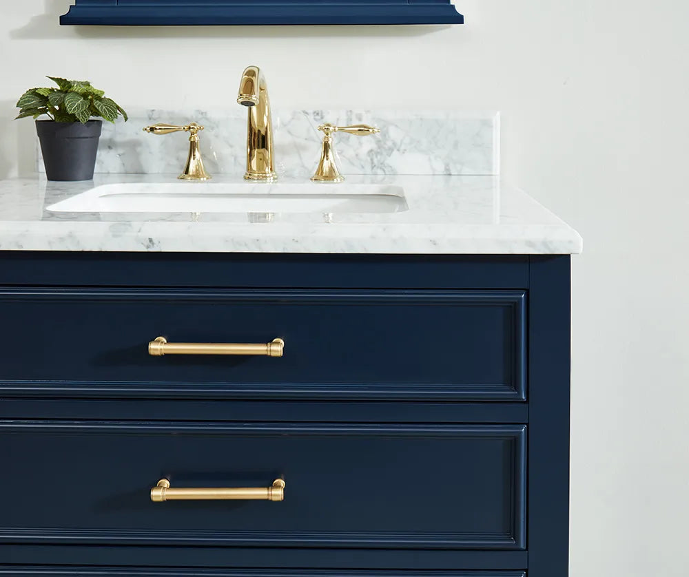 1.0 Manhattan 30" Vanity With Carrara Marble Top