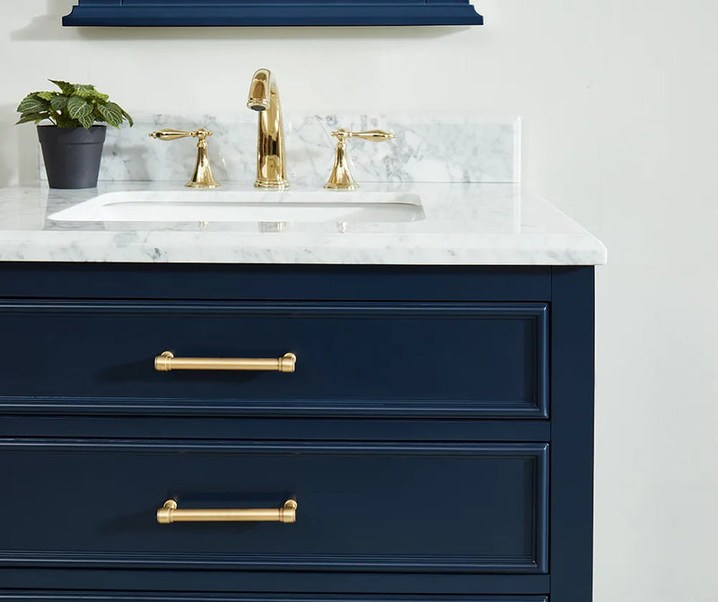 1.0 Manhattan 30" Vanity With Carrara Marble Top