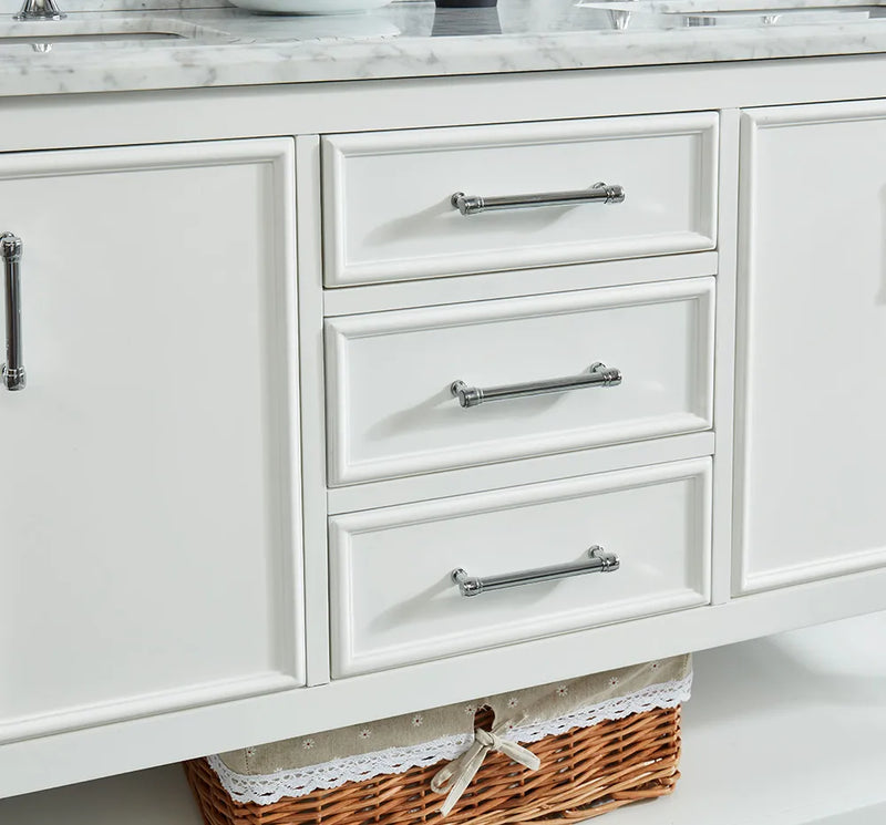 1.0 Manhattan 60" Vanity With Carrara Marble Top