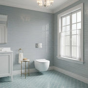 6-in x 18-in Ice Glass Mix Random Strip Decorative Mosaic Wall Tile( 7.5 sq. ft. /Box )