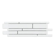 6-in x 18-in Ice Glass Mix Random Strip Decorative Mosaic Wall Tile( 7.5 sq. ft. /Box )
