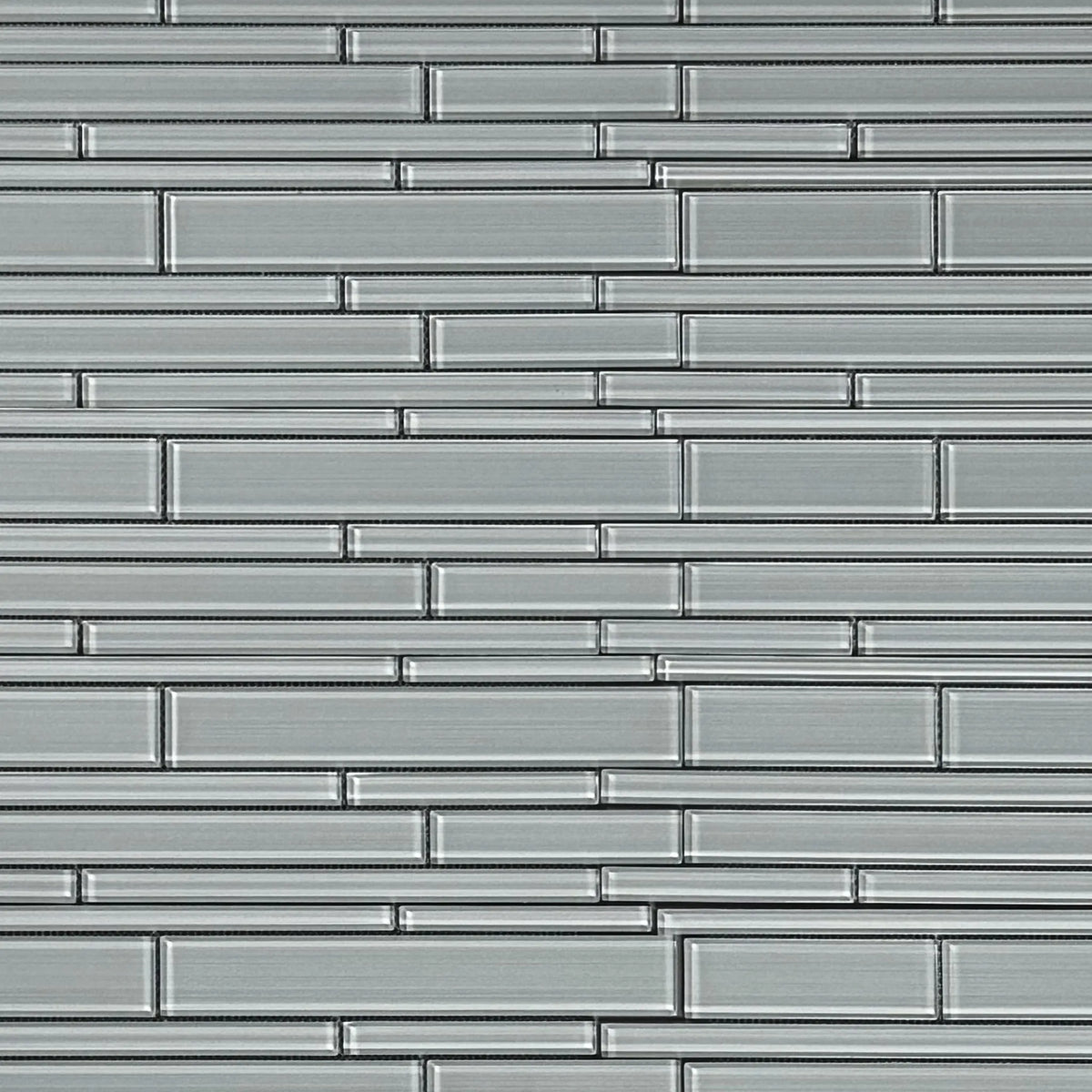 6-in x 18-in Ice Glass Mix Random Strip Decorative Mosaic Wall Tile( 7.5 sq. ft. /Box )
