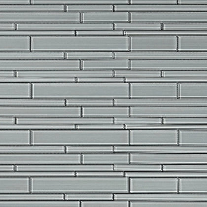 6-in x 18-in Ice Glass Mix Random Strip Decorative Mosaic Wall Tile( 7.5 sq. ft. /Box )