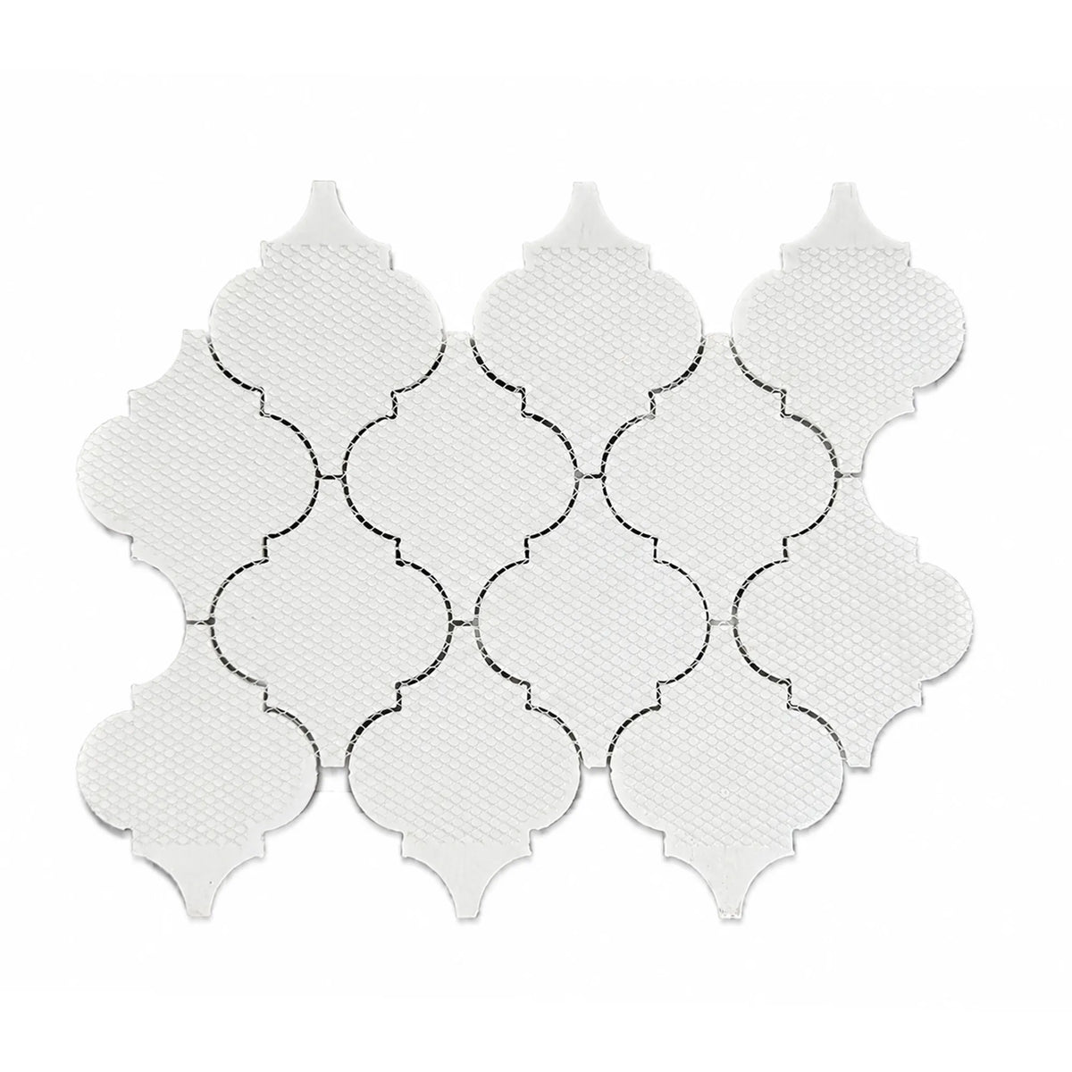 Arabesque Frosted 9-in x 12-in Glass Mosaic Wall Tile( 7.5 sq. ft. /Box )