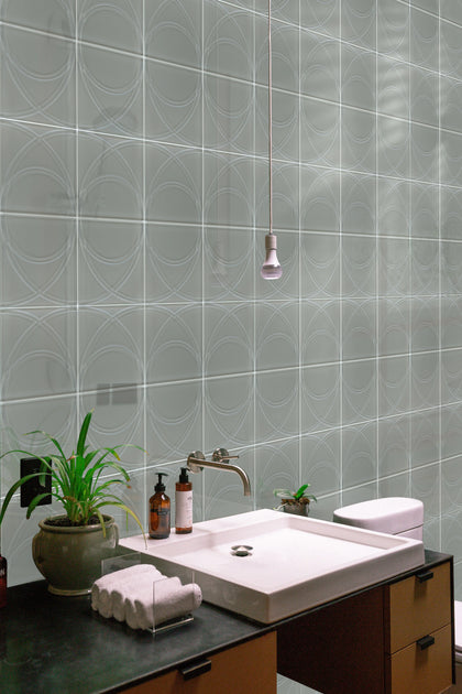 Taupe Swirl 12-in x 12-in Glass Mosaic Wall Tile( 10 sq. ft. /Box )