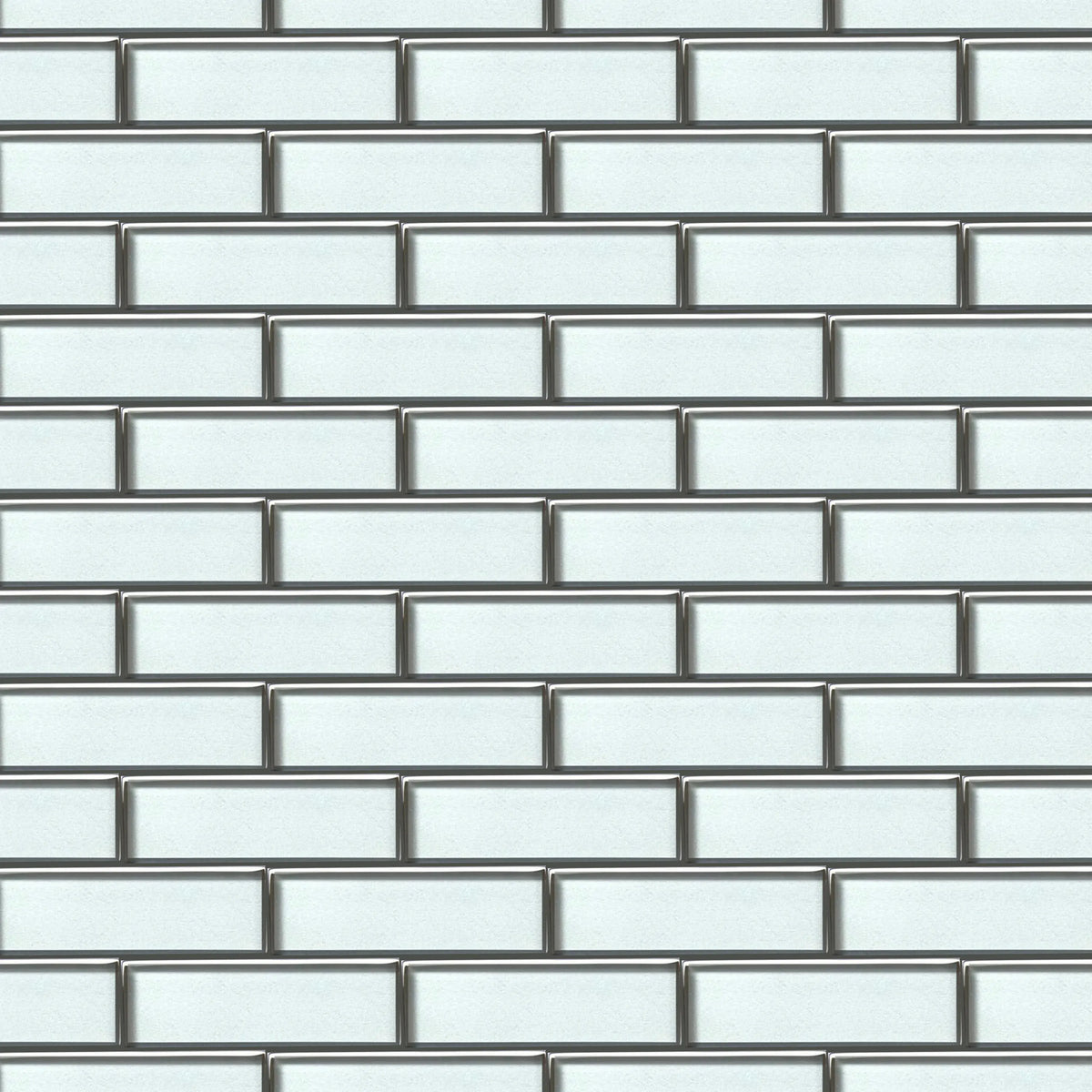 Champagne Glass Mosaic with Silver Metallic Trim 12-in x 12-in Glass Mosaic Wall Tile( 10 sq. ft. /Box )