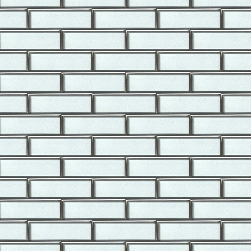 Champagne Glass Mosaic with Silver Metallic Trim 12-in x 12-in Glass Mosaic Wall Tile( 10 sq. ft. /Box )