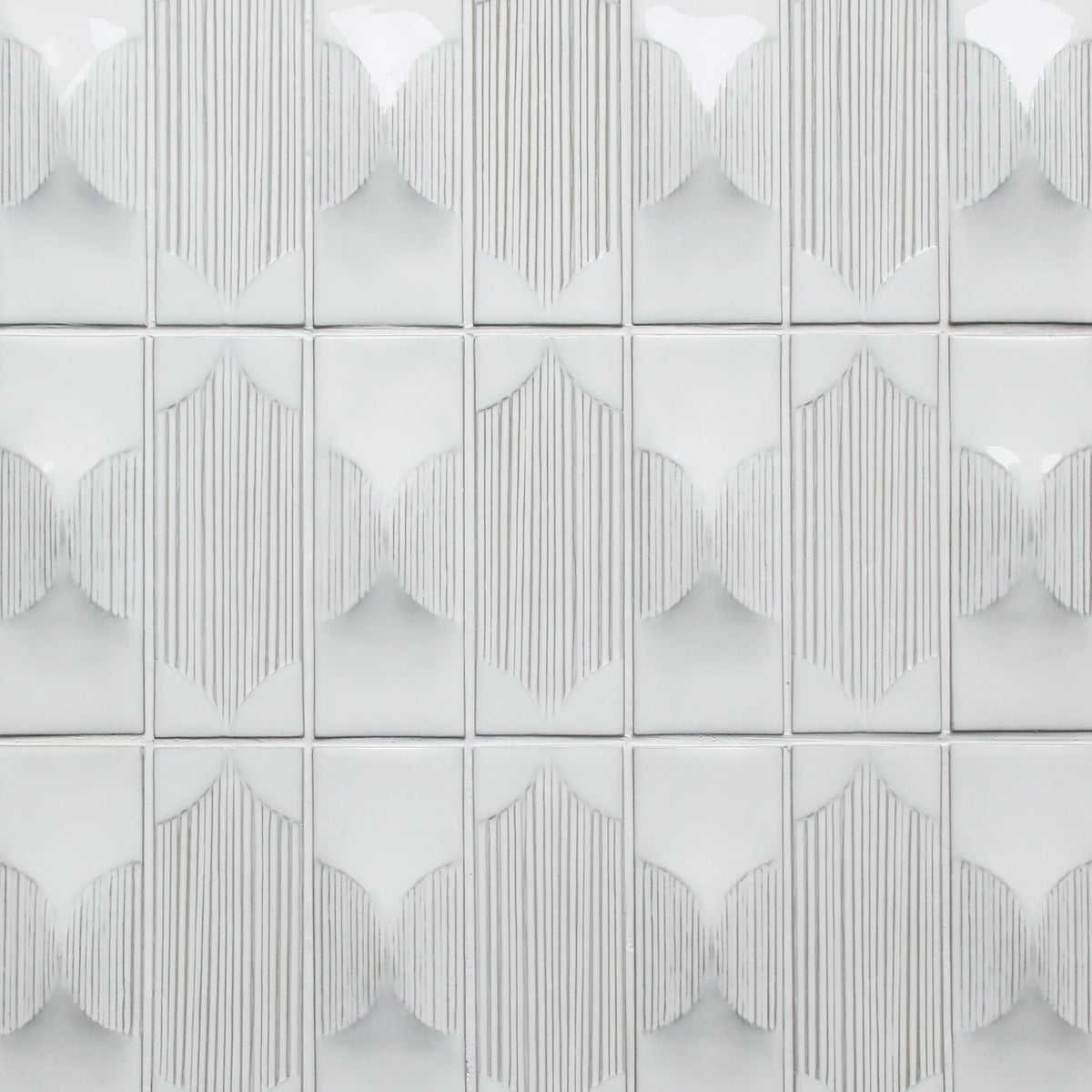 Arabesque Textured Handmade Cream 12-1/2-in x 16-in Porcelain Mosaic Floor and Wall Tile( 8.3 sq. ft. /Box )