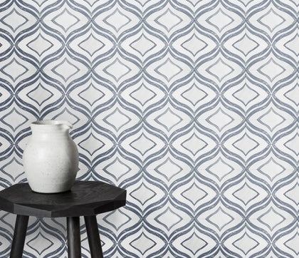 Lily - Thassos White & Palissandro Marble 12-in x 12-in Waterjet Mosaic Floor and Wall Tile( 5 sq. ft. /Box )