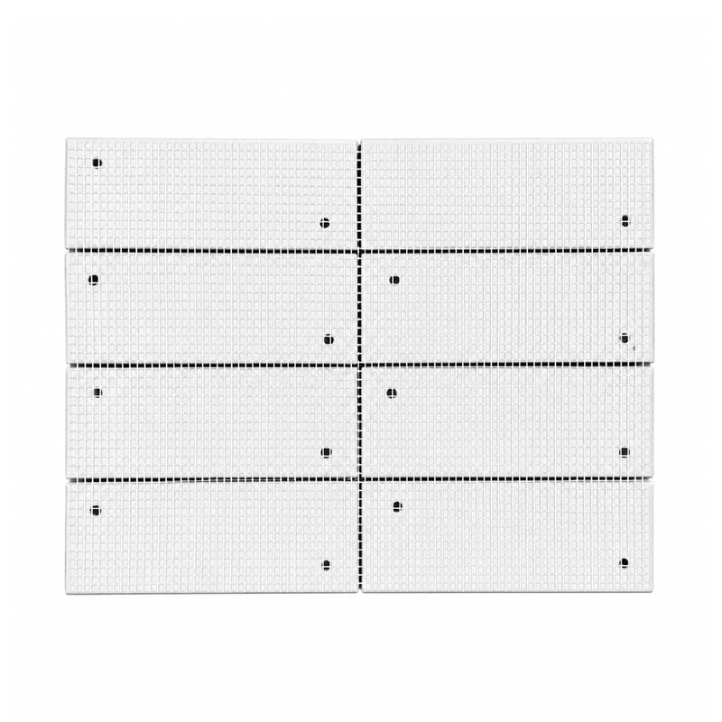 Abstract 3D Pattern Cream 12-1/2-in x 16-in Porcelain Mosaic Floor and Wall Tile( 8.3 sq. ft. /Box )