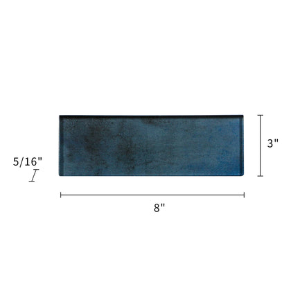 Dark Blue Glass Tile - Sample (Product Shown is Full Size)