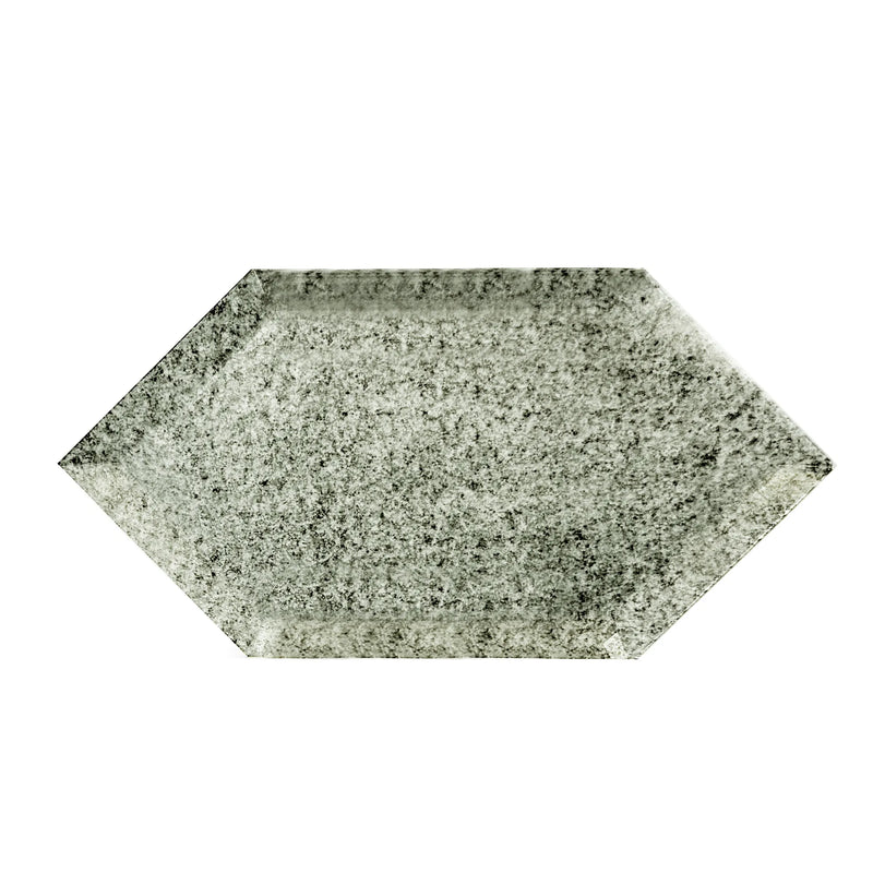 4-in x 8-in Beveled Stretched Hexagon Antique Mirror Mosaic Walls Tile( 6.6 sq. ft. /Box )