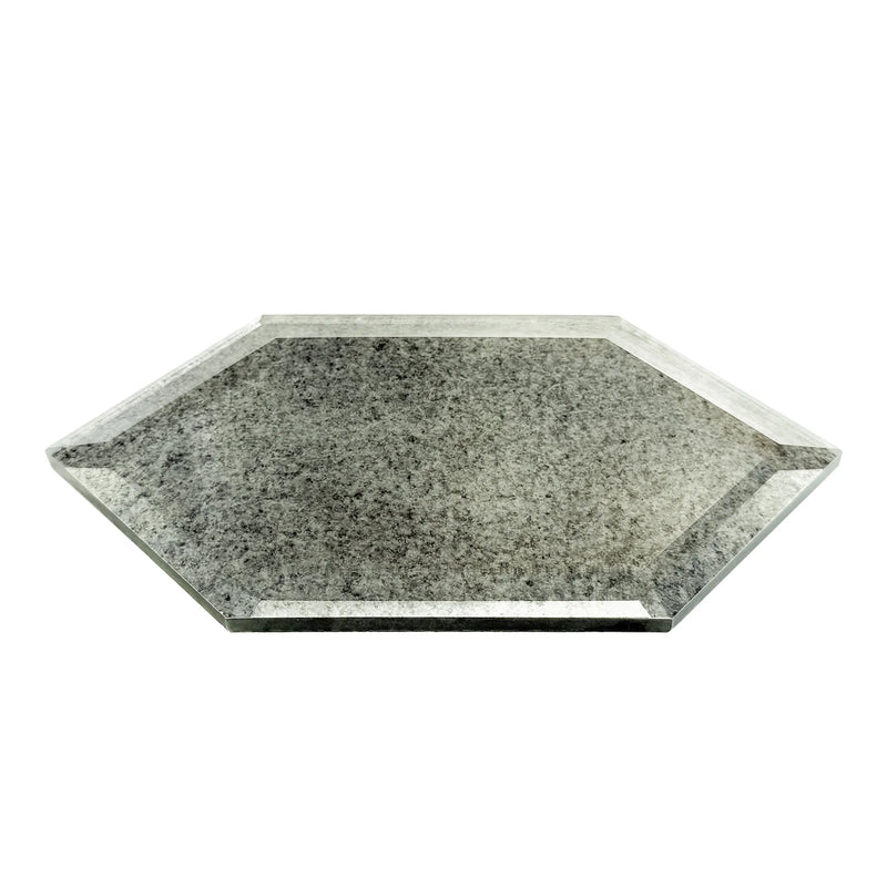 4-in x 8-in Beveled Stretched Hexagon Antique Mirror Mosaic Walls Tile( 6.6 sq. ft. /Box )