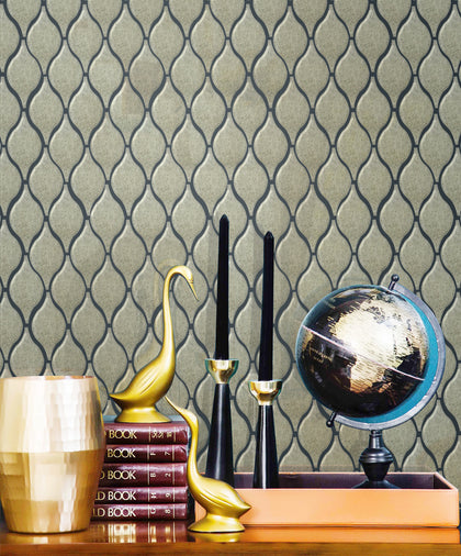 Soft Harmony Feathers Antique Mirror 9-in x 10-in Glass Mosaic Wall Tile( 10 sq. ft. /Box )