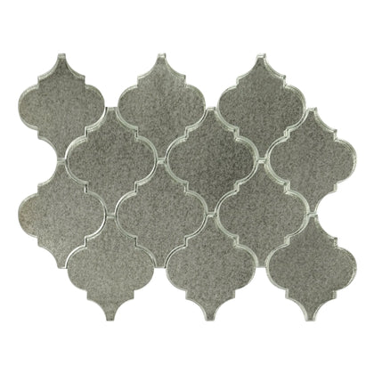 arabesque Lantern Antique Mirror 12-in x 9-in Glass Mosaic Wall Tile( 7.5 sq. ft. /Box )