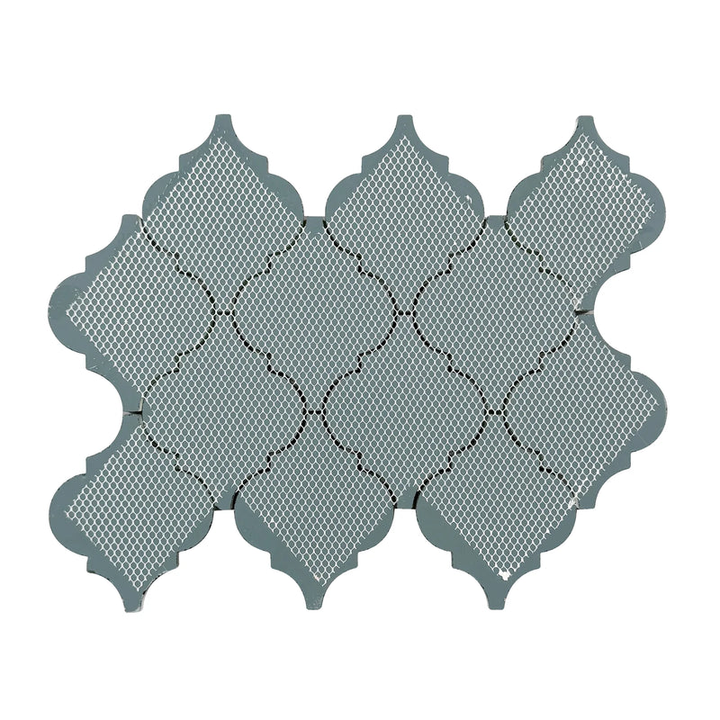 arabesque Lantern Antique Mirror 12-in x 9-in Glass Mosaic Wall Tile( 7.5 sq. ft. /Box )
