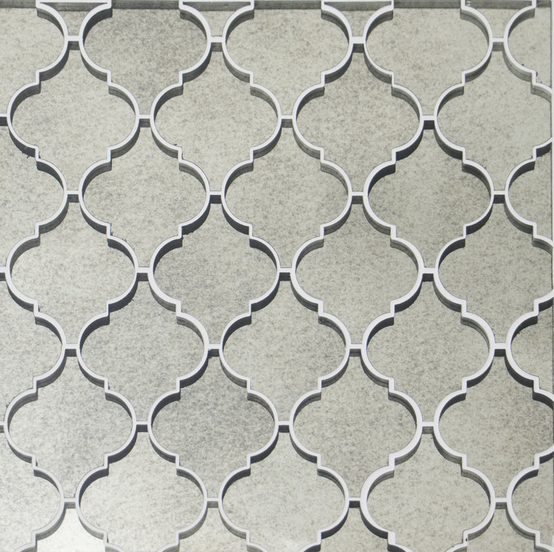 arabesque Lantern Antique Mirror 12-in x 9-in Glass Mosaic Wall Tile( 7.5 sq. ft. /Box )