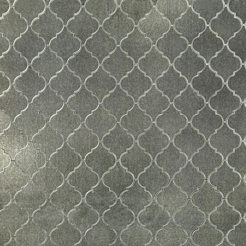 arabesque Lantern Antique Mirror 12-in x 9-in Glass Mosaic Wall Tile( 7.5 sq. ft. /Box )