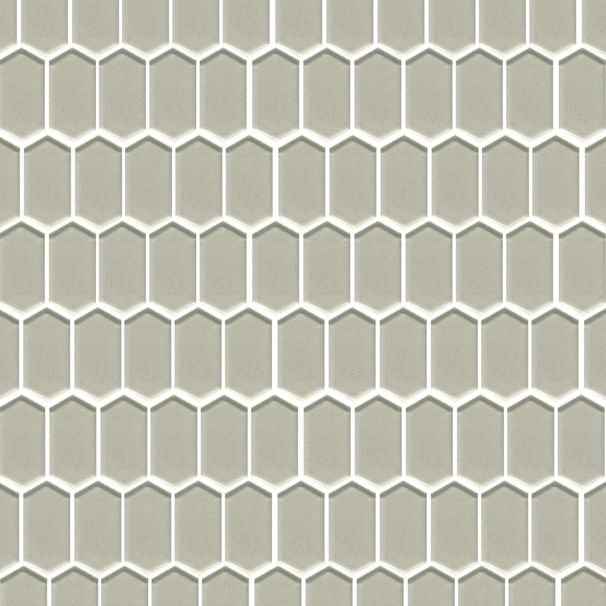 Stretched Hexagon Metallic Glass Mosaic Wall Tile - Sample (Product Shown is Full Size)