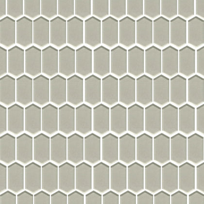 Stretched Hexagon Metallic 10-in x 12-in Glass Mosaic Wall Tile( 8.3 sq. ft. /Box )