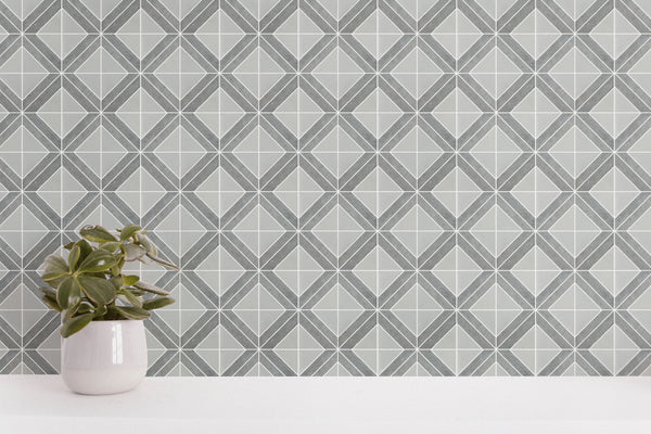 Rubik Cube Pattern 12-in x 12-in Marble Mosaic Floor and Wall Tile( 5 sq. ft. /Box )