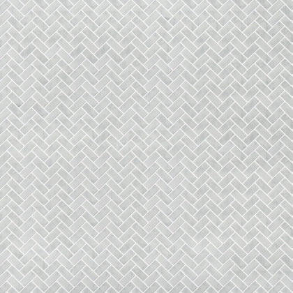 Carrara White Herringbone 12-in x 12-in Mini Brick Mosaic Wall Tile( 10 sq. ft. /Box )