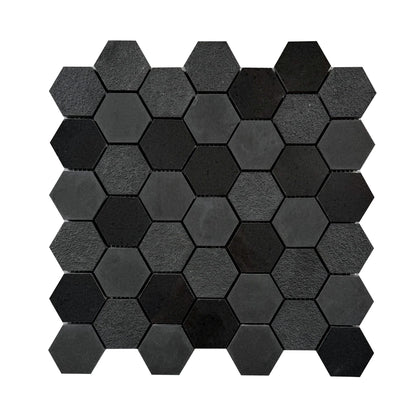 Ancient Sky 2” Hexagon 12-in x 12-in Porcelain Mosaic Tile( 10 sq. ft. /Box )