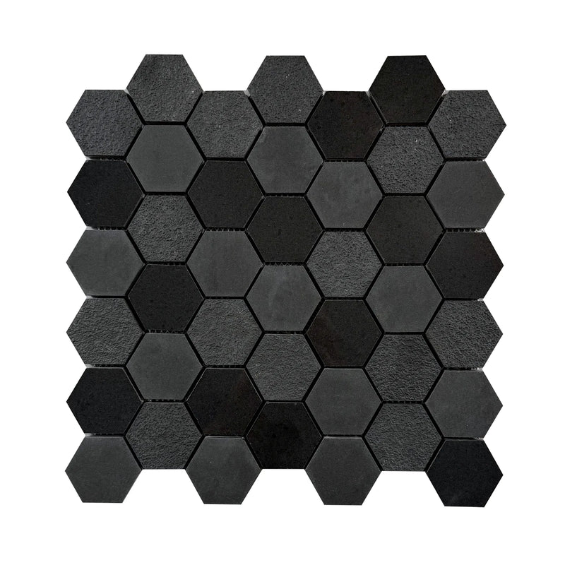 Ancient Sky 2” Hexagon 12-in x 12-in Porcelain Mosaic Tile( 10 sq. ft. /Box )