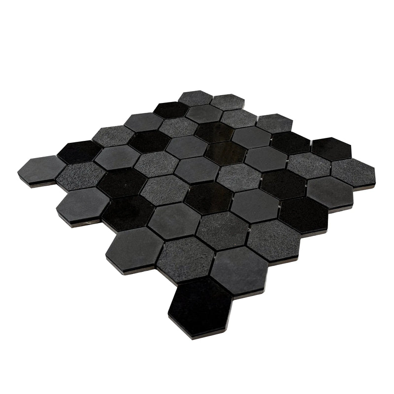 Ancient Sky 2” Hexagon 12-in x 12-in Porcelain Mosaic Tile( 10 sq. ft. /Box )