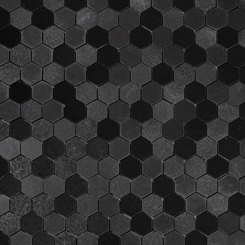 Ancient Sky 2” Hexagon 12-in x 12-in Porcelain Mosaic Tile( 10 sq. ft. /Box )
