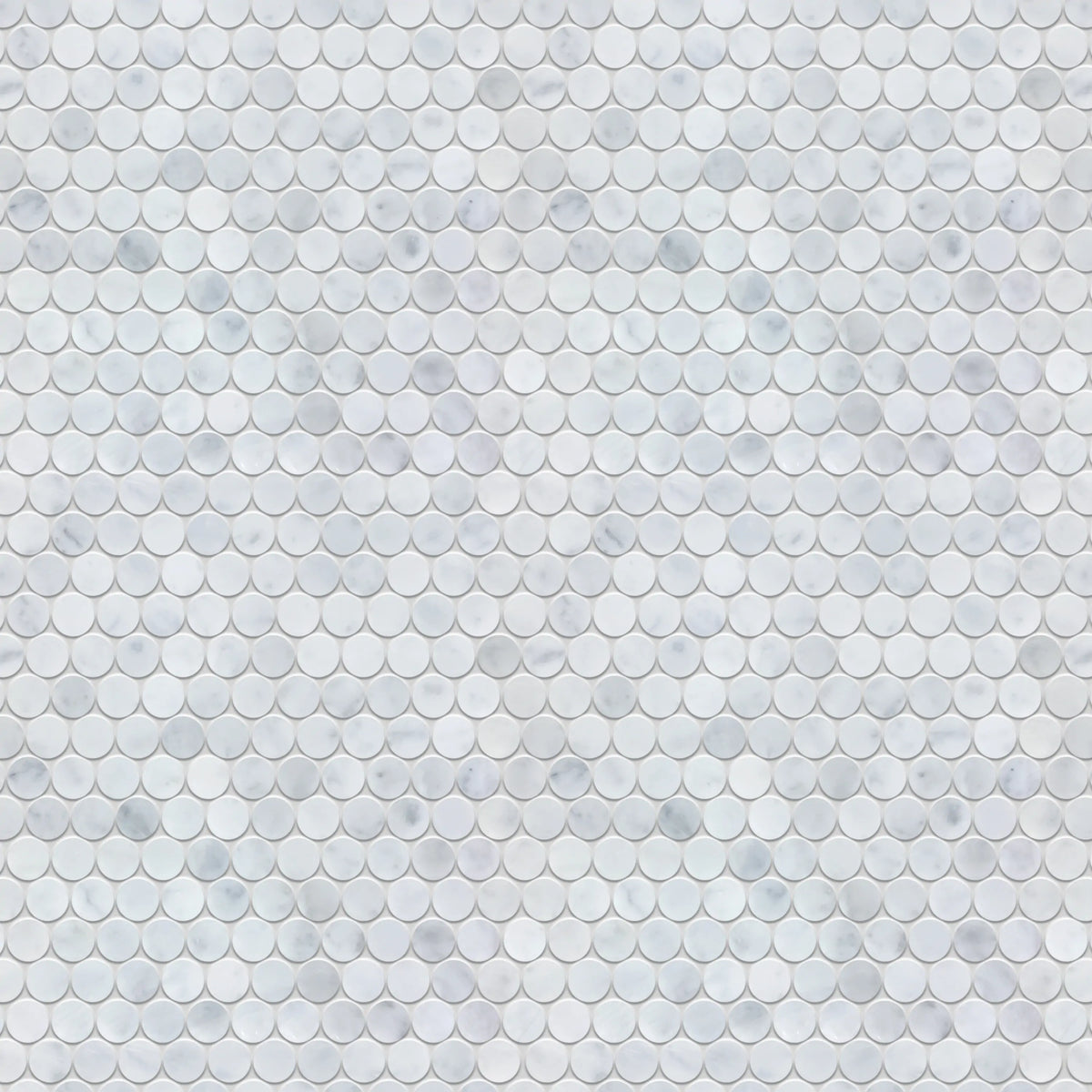 1-in Carrara Honeycomb 12-in x 12-in Polished Marble Mosaic Floor and Wall Tile( 5 sq. ft. /Box )