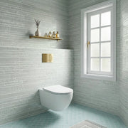 6-in x 18-in Pure Glass Mix Random Strip Mosaic Wall Tile( 7.5 sq. ft. /Box )