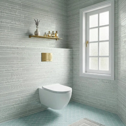 6-in x 18-in Pure Glass Mix Random Strip Mosaic Wall Tile( 7.5 sq. ft. /Box )