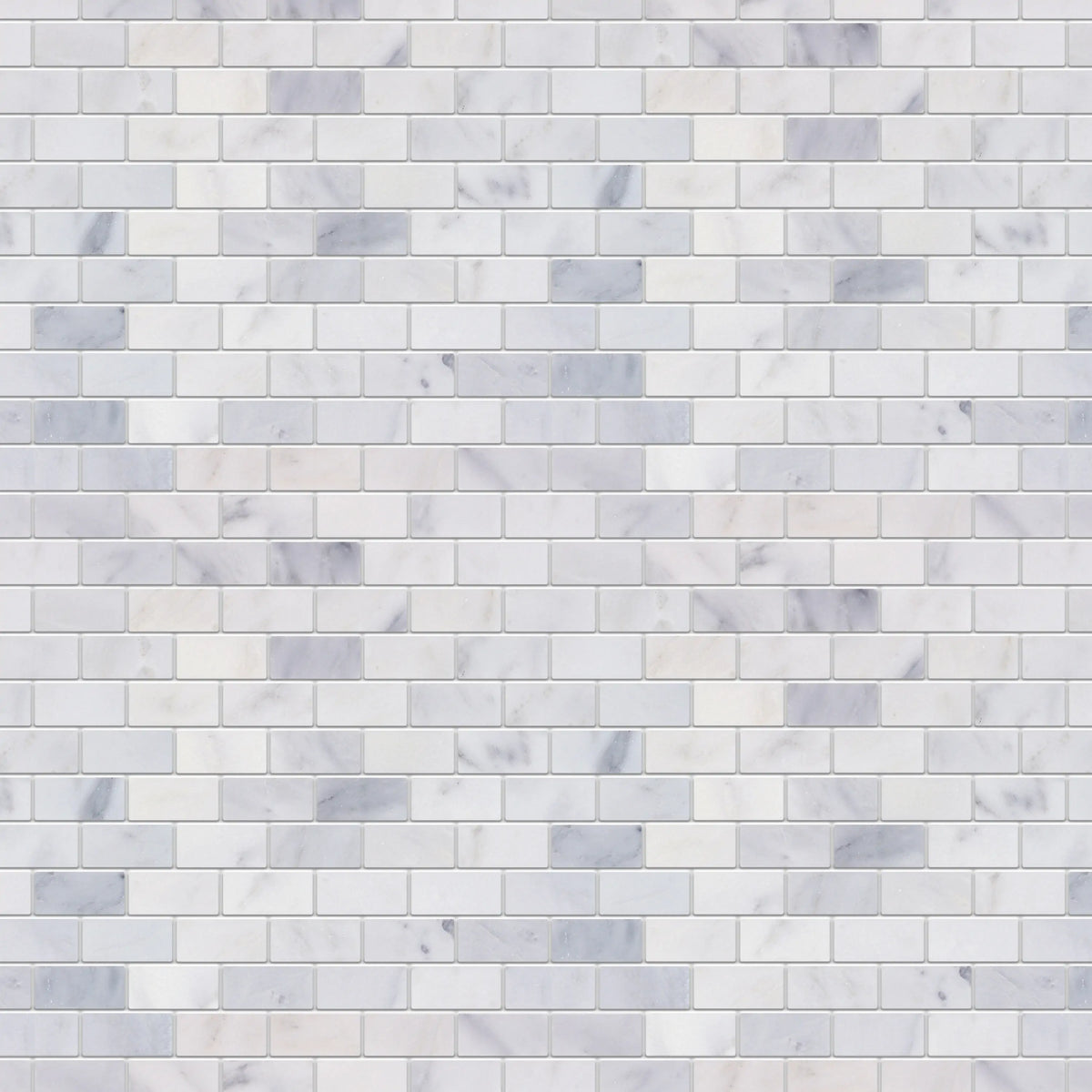 Oriental White 12-in x 11-in Polished Marble Mosaic Wall Tile( 4.6 sq. ft. /Box )