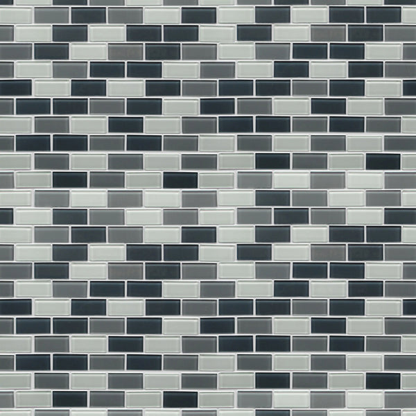 White & Grays 12-in x 11-in Glass Mosaic Wall Tile( 13.8 sq. ft. /Box )