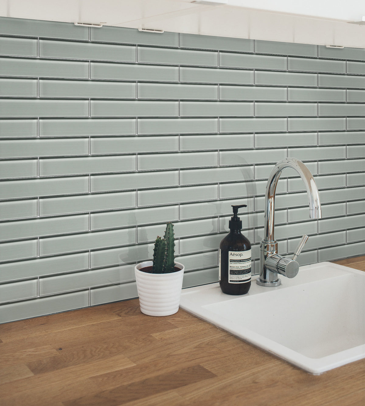 Space Gray 12-in x 12-in Linen Glass Wall Tile( 11 sq. ft. /Box )